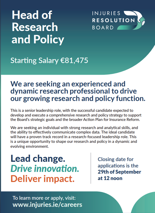We're Hiring a Head of Research and Policy