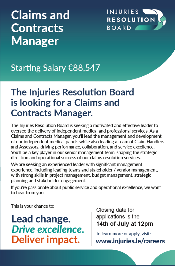 We're Hiring A Claims and Contracts Manager